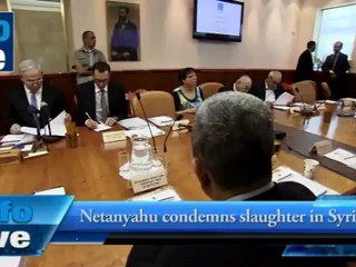 Netanyahu condemns slaughter in Syria