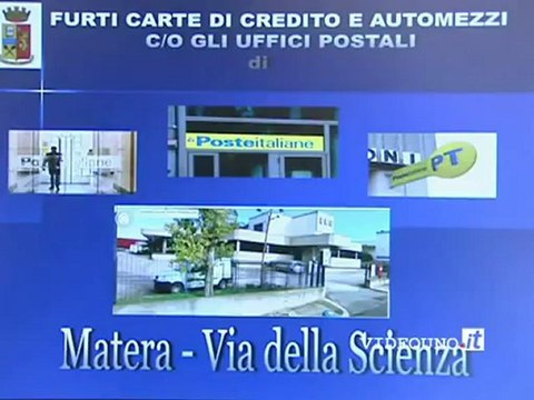 Matera, 5 arresti per furti negli uffici postali