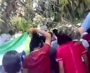 Syria فري برس  حلب جامعة الثورة مظاهرة معهد ادارة الاعمال 30 5 2012 Aleppo