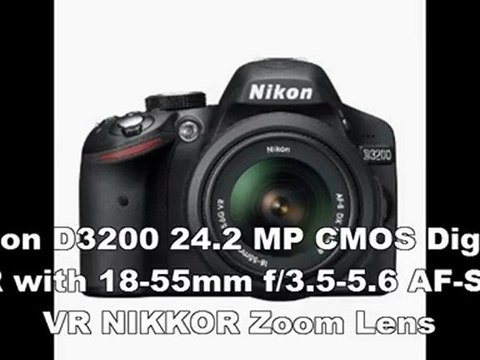 Nikon D3200 Price, Specs | Nikon D3200 24.2 MP CMOS Digital SLR with 18-55mm f 3.5-5.6 AF-S DX VR NIKKOR Zoom Lens