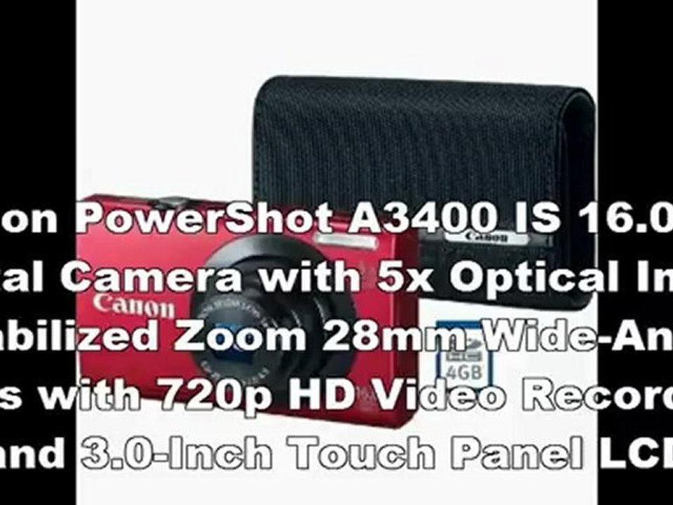 Canon PowerShot A3400 Price | New Canon PowerShot A3400 IS Digital Camera Bundle | Canon PowerShot A3400 Specs