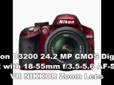 Nikon D3200 24 MP Price | Nikon D3200 24.2 MP CMOS Digital SLR with 18-55mm f/3.5-5.6 AF-S DX VR NIKKOR Zoom Lens