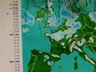 Prévision meteo du jeudi 31 mai 2012
