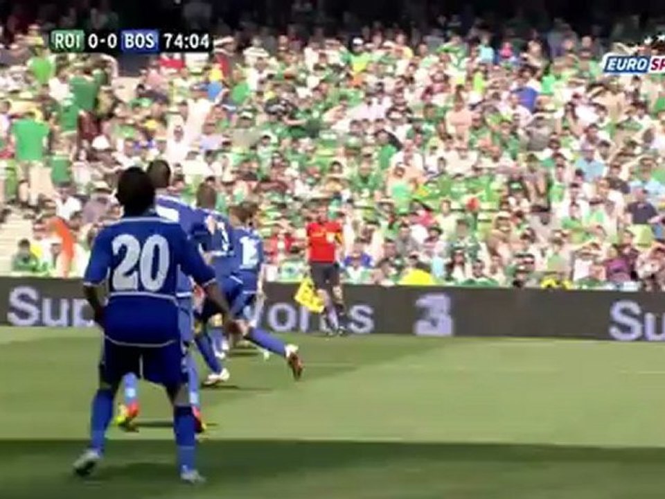 Ireland 1-0 Bosnia-Herzegovina (Irska - BiH) Friendly Game (Eurosport Highlights) 26-5-2012