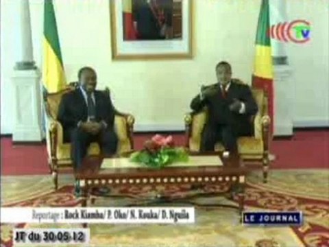 Le président Ali Bongo Ondimba visite la zone du drame de Mpila