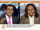UN calls for the ending of violence against women - 25 Nov 09