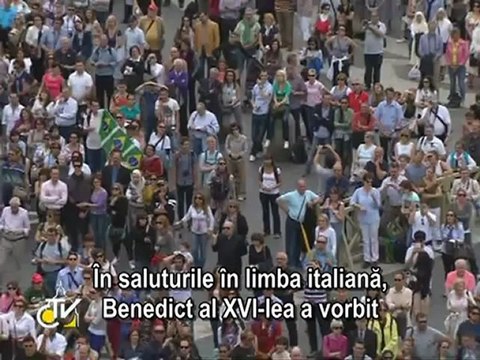 Benedict al XVI-lea: Înălţându-se la cer Isus îl poartă pe om la Dumnezeu