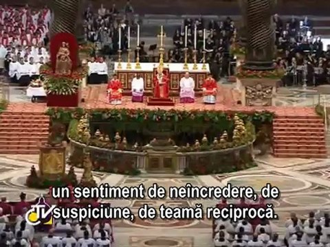 Benedict al XVI-lea: Duhul Sfânt ne călăuzeşte spre înălţimile lui Dumnezeu