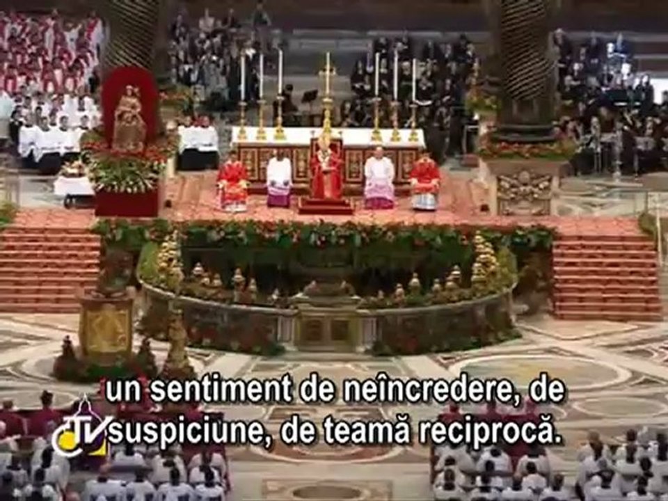 Benedict al XVI-lea: Duhul Sfânt ne călăuzeşte spre înălţimile lui Dumnezeu