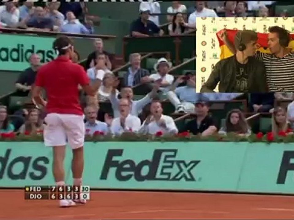 Jeudi 31 mai 2012 - Federer vs Djokovic - Florent & Flavien