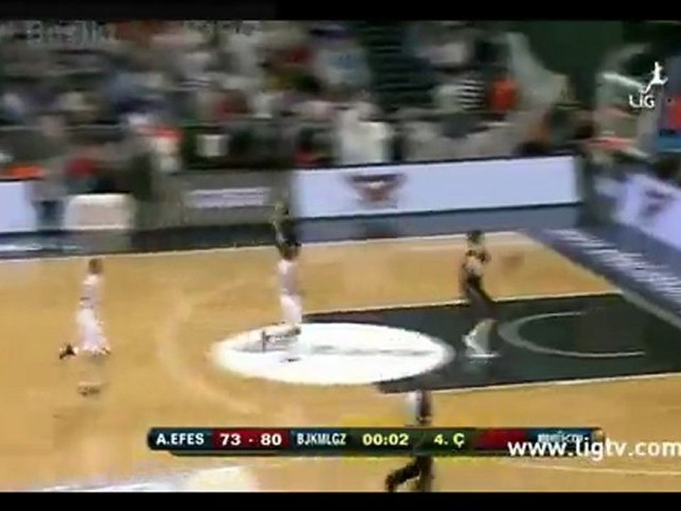 Anadolu Efes - Beşiktaş Milangaz ( Son 2 Saniye Asist Ersin Dağlı )