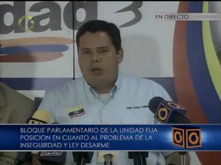 Diputado Caldera: Cada vez que se habla de inseguridad, el gobierno reforma el Copp