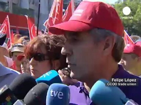 Minatori spagnoli in piazza: I tagli uccidono il nostro...