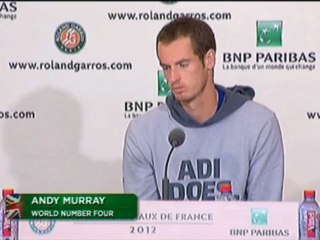 Roland Garros, 2e tour - Murray : “Je vais essayer de continuer
