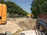 Le chantier d'un tunnel à vélo gêne la circulation (Essonne)