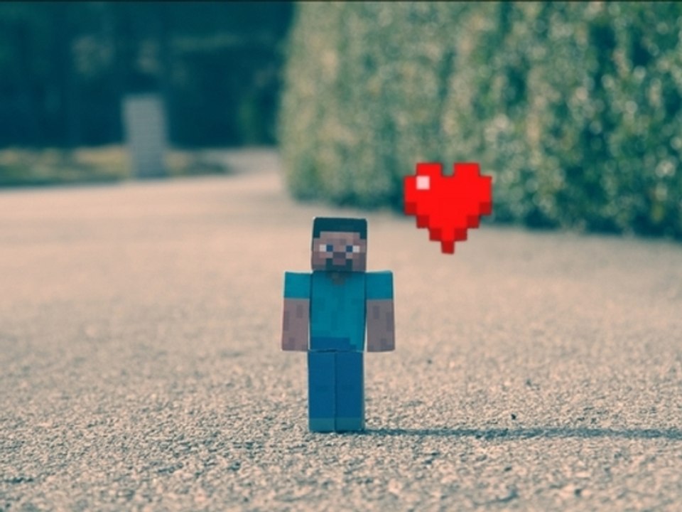 Un gars, Une fille... sur Minecraft.