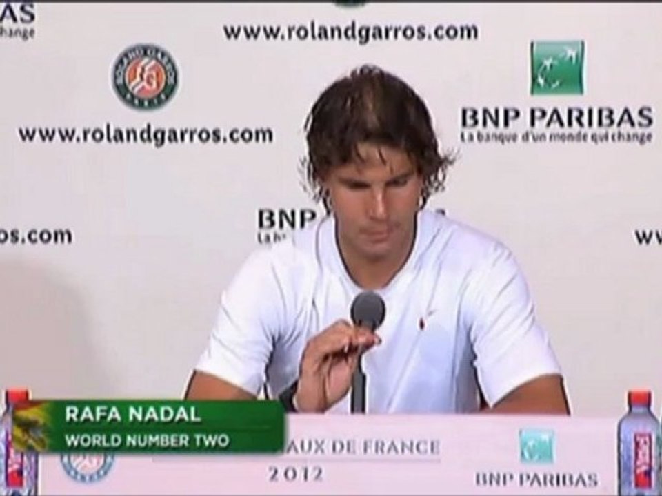 French Open: Nadal: 'Glücklich über den dritten Satz'