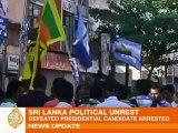 Sri Lankan opposition candidate arrested