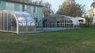 PRESTIGE Большой раздвижной павильон для бассейна из Германии Voroka. Изготовление павильонов любой сложности.