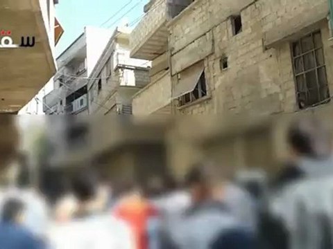 Syria فري برس غوطة دمشق سقبا مظاهرة طلابية 31 5 2012 جـ3 Damascus