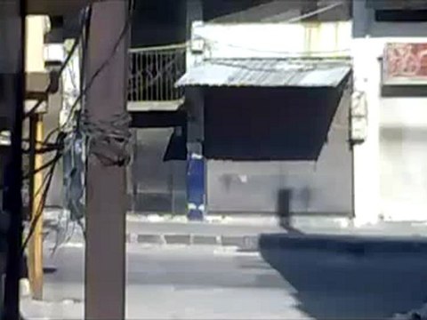 Syria فري برس حمص باب السباع الشبيحة تتجول في الحي 31 5 2012 Homs