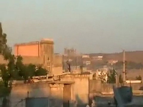 Syria فري برس حمص الحولة الدبابة التي تقوم بقصف الحولة الساعة 7م 30 5 2012 Homs