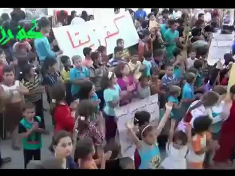 Syria فري برس حماه المحتلة كفرزيتا مسائية نصرة لشهداء الليلة الماضية 30 05 2012 Hama