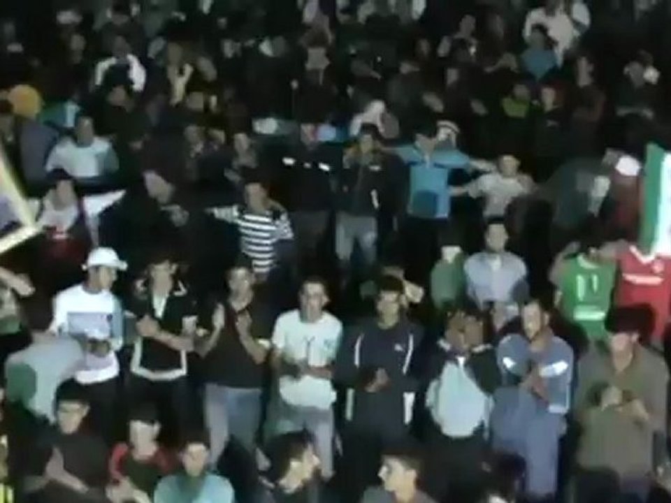 Syria فري برس  درعا مسائية أحرار طفس نصرة للمدن المنكوبة 30 5 2012 Daraa