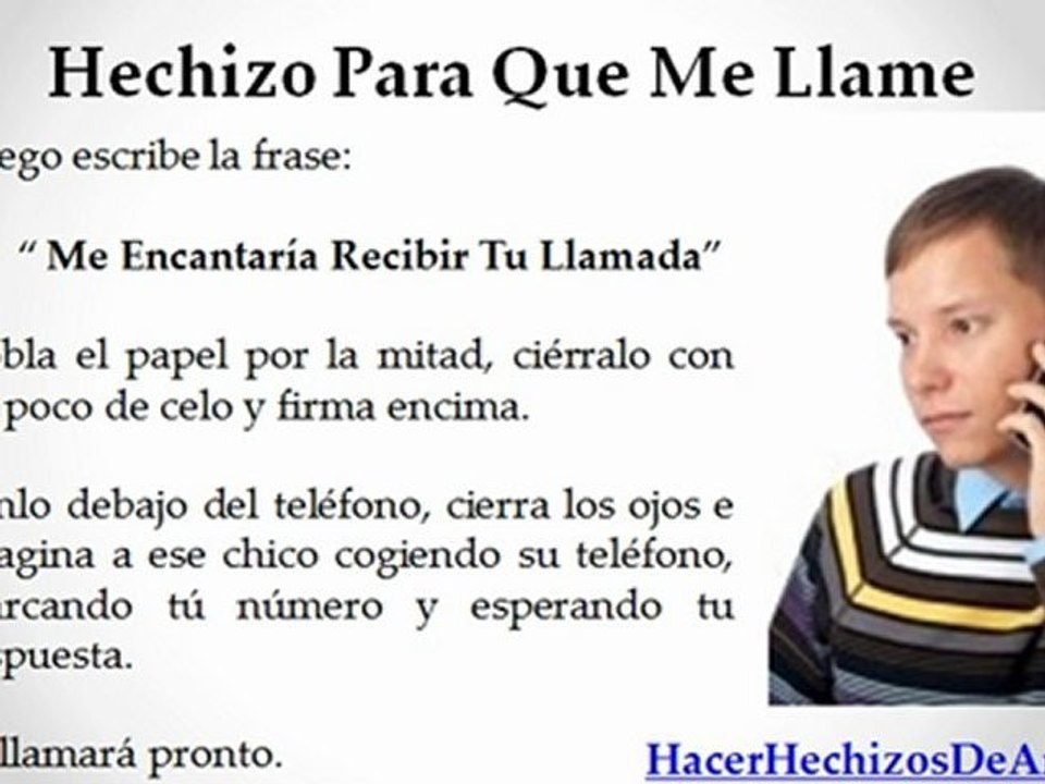 Hechizo Para Que Me Llame