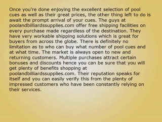 The Best Deals On Pool Cues Period