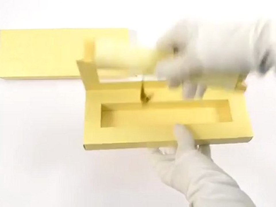 S995, Yellow Color Scroll Invitations, Jewish Box Scrolls