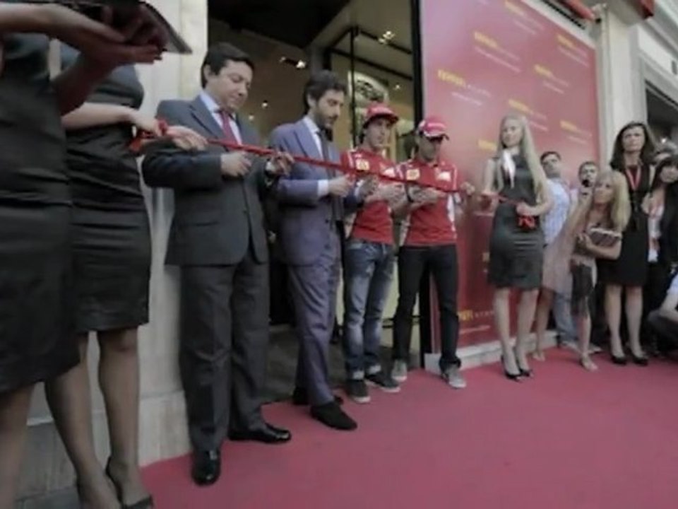 Autosital - Fernando Alonso et Marc Gené inaugurent de nouveaux Ferrari Store en Espagne