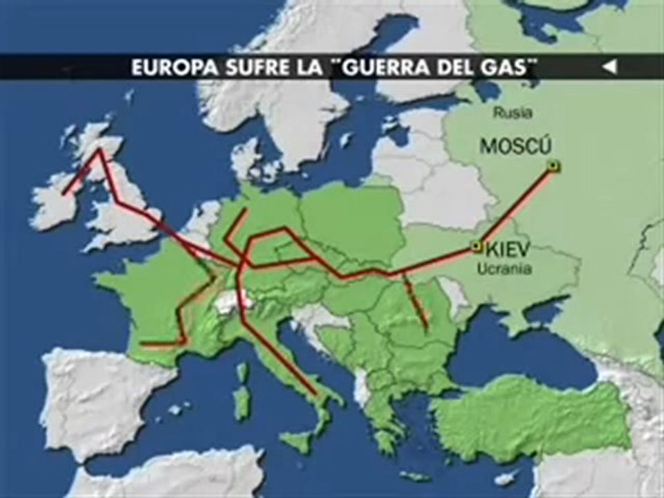Rusia y Ucrania alcanzan un acuerdo en la crisis del gas