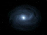 Simulation de la collision de la galaxie d'Andromède avec la Voie Lactée
