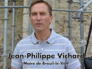 Breuil-le-Vert : le maire visite le chantier de l'église