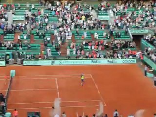 Paul Henri MATHIEU vS John ISNER Rolland GARROS 2012 Balle de match 5H41