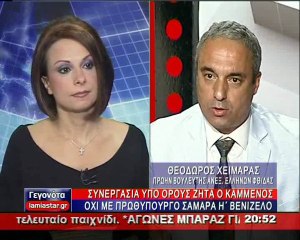 O Θ. Χειμάρας σχολιάζει τις πολιτικές εξελίξεις