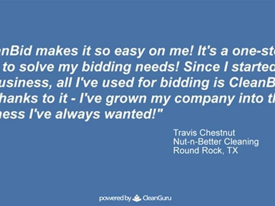 Janitorial Software - CleanBid Reviews