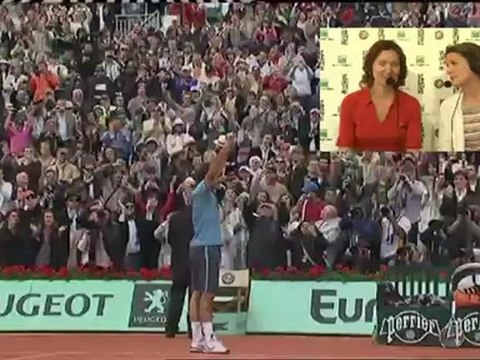 Vendredi 1 juin 2012 - Federer vs Soderling - Hélène & Katia