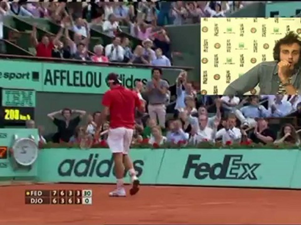 Vendredi 1 juin 2012 - Federer vs Djokovic - Paul