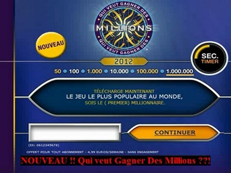 Jouer à Qui veut gagner des millions - jeu gratuit