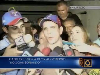Capriles: "Mientras más radicales se pongan, más grande será su derrota"