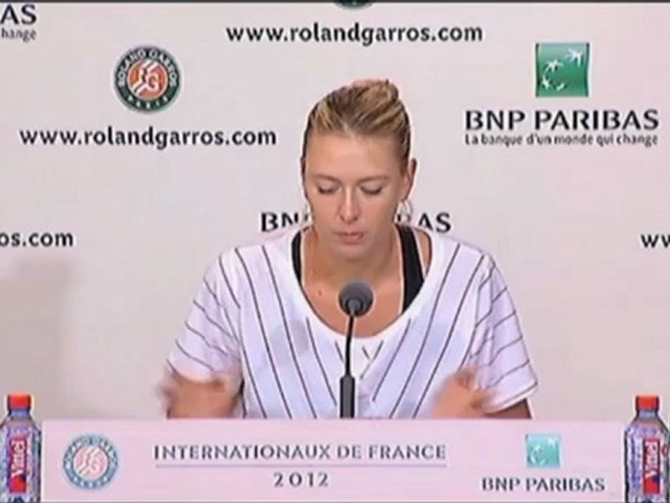 French Open: Sharapova: 'Es geht wirklich um das Dabeisein'