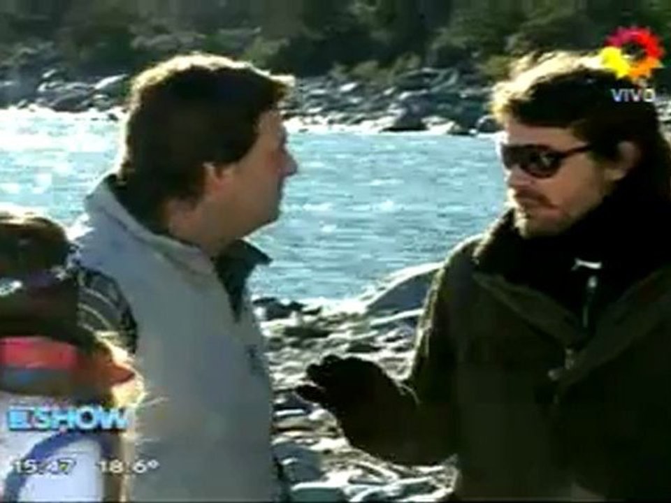 Pedro en EEES ("Aquí Calafate" Cámara a Cinthia Fernández) - 01 de Junio