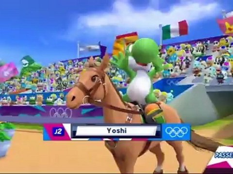 Mario et Sonic aux Jeux Olympiques de Londres 2012 - Equitation : Saut d'obstacles