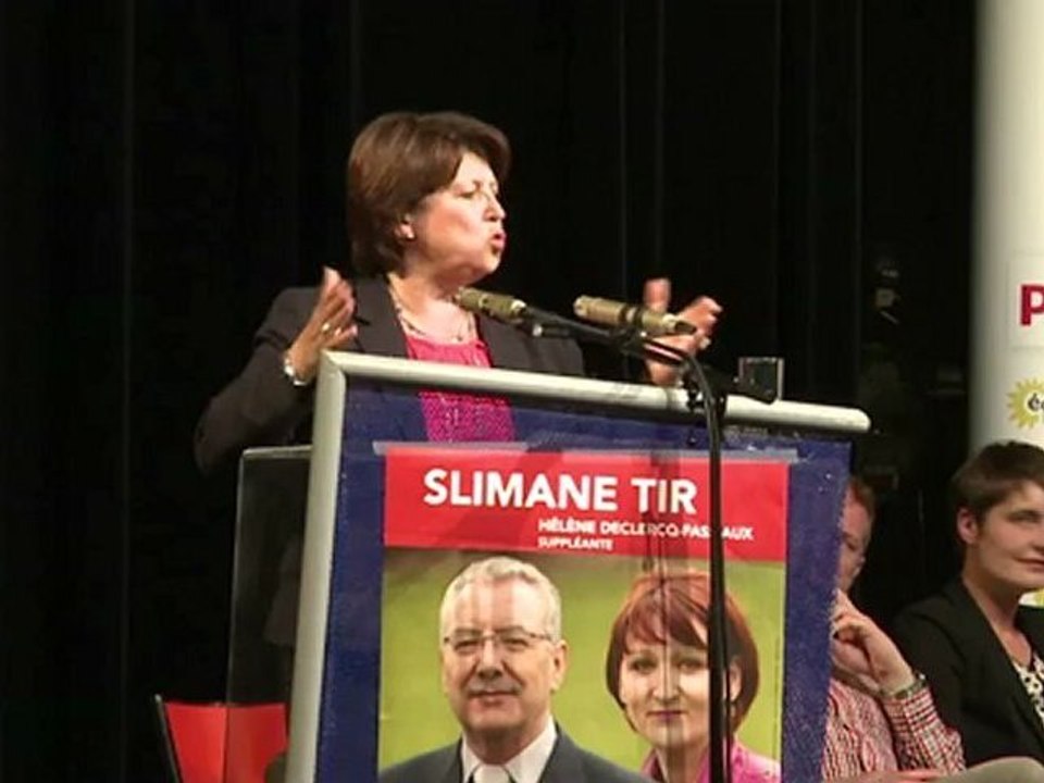 Discours de Martine Aubry à Roubaix