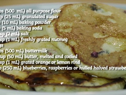 Blueberry Buttermilk Pancakes Recipe
