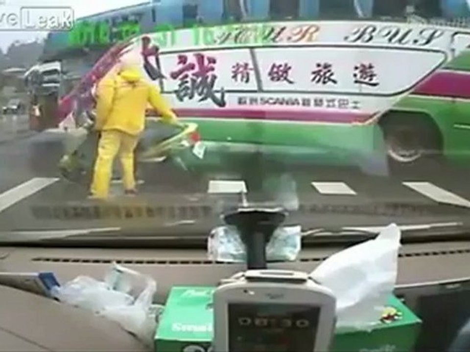 Autobus sin freno de mano