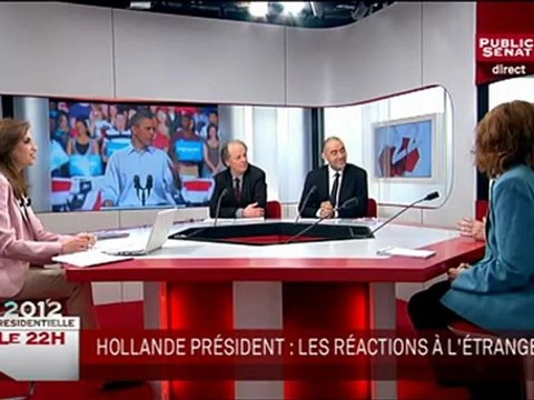 François Durpaire // Les réactions à l'étranger - 22h Public Senat - 07 Mai 2012