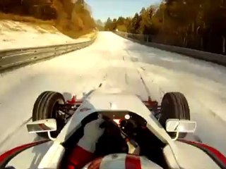 Formula Race Car on ice at the green hell